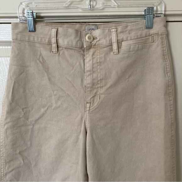 J.Crew Garment Dyed Slim Wide Leg Jeans Size 29 Sand - Picture 3 of 15